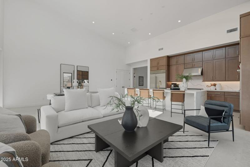 Great Room W High Ceilings