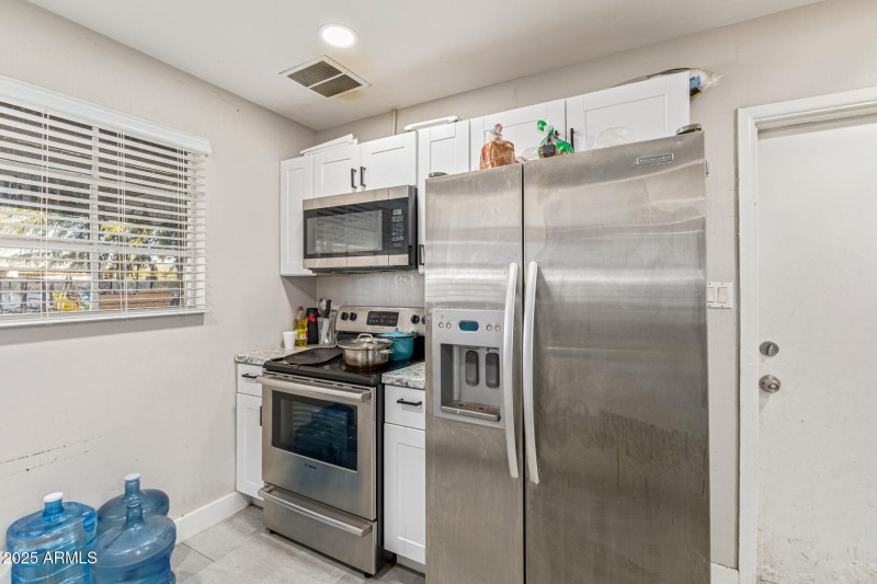 White Cabinets + Stainless