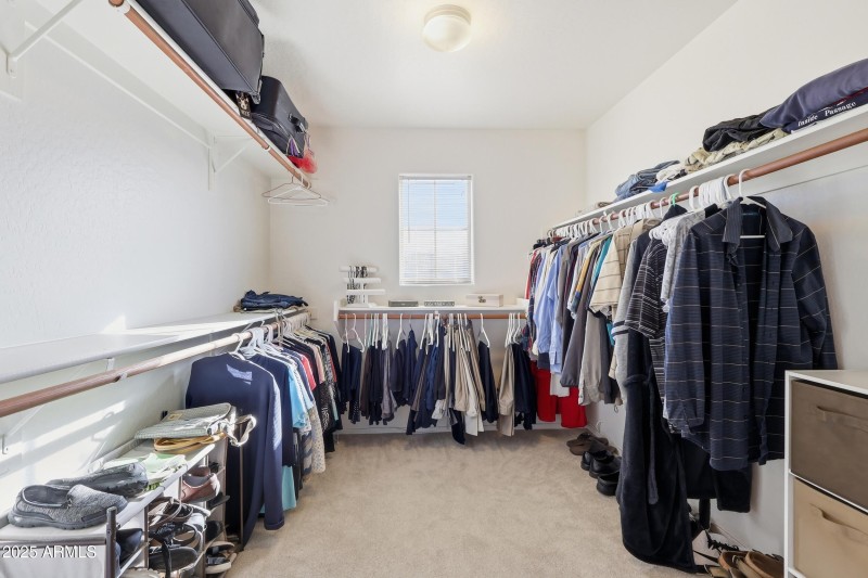 Huge primary closet