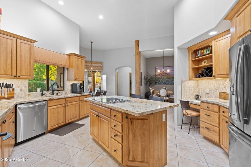 Kitchen View to Dining