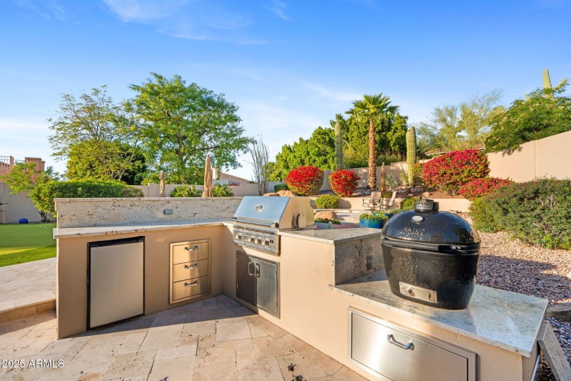 Outdoor Kitchen with Smoker