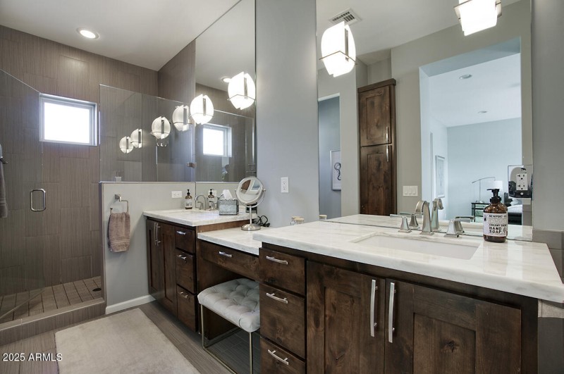 Spa like Primary bathroom.