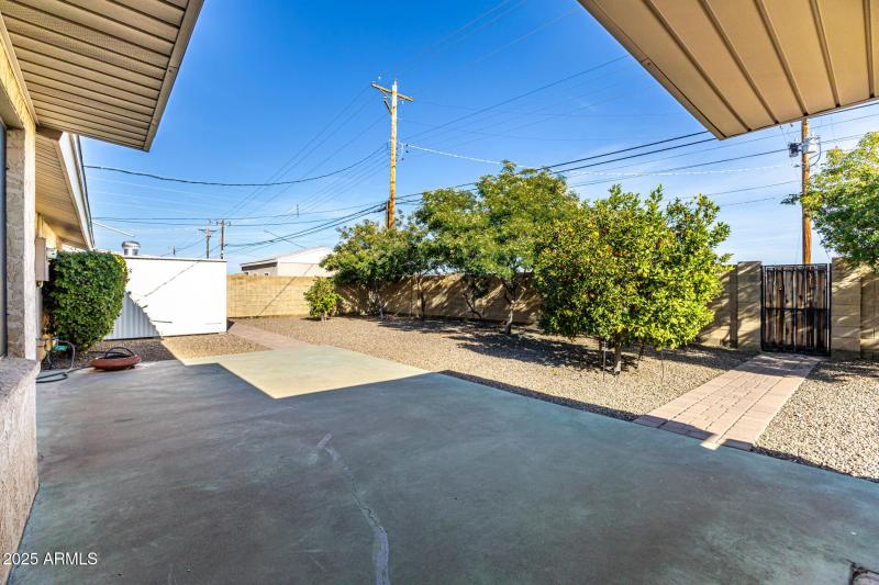 2221 N 71st St Rear Patio & Yard