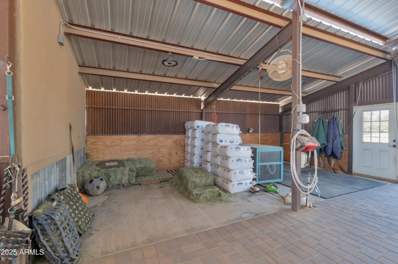 Plenty of hay storage