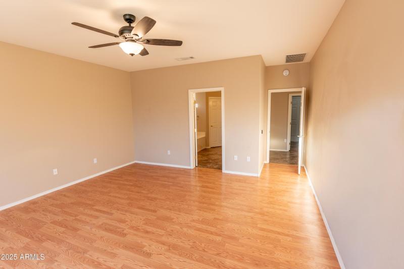 Master Bedroom view to bath