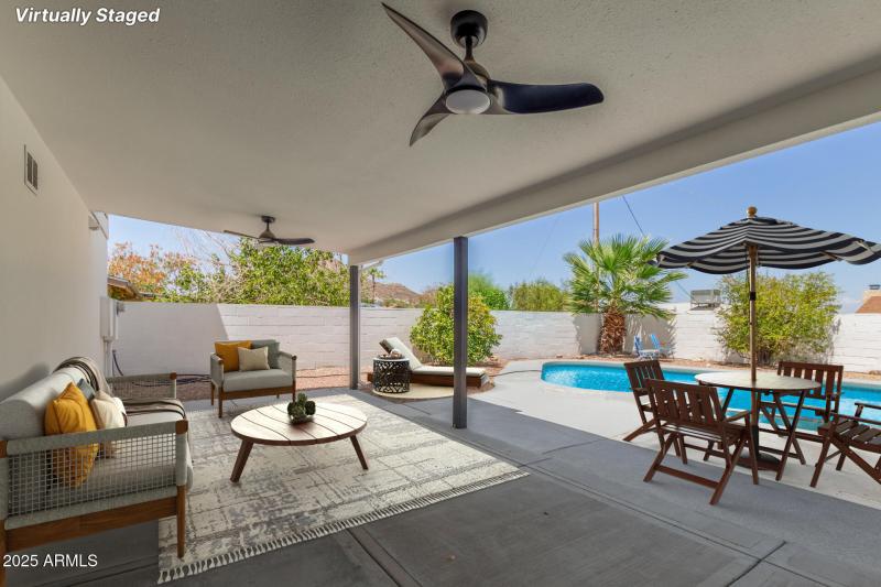 Covered Patio Furnished