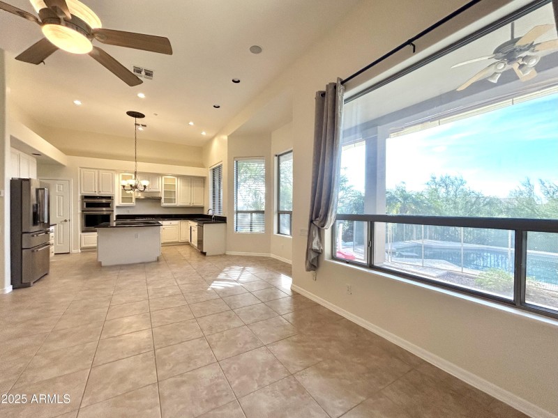 View of Backyard & Kitchen
