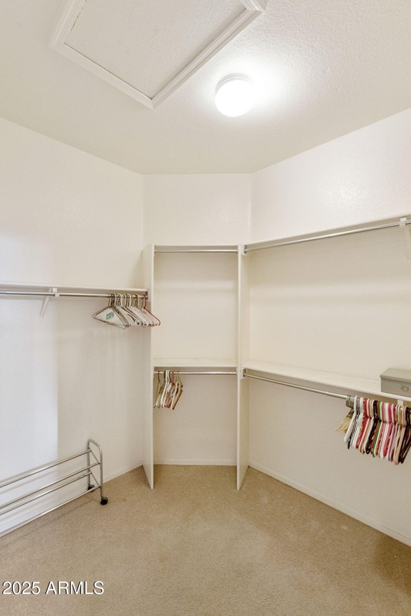 Primary walk-in closet