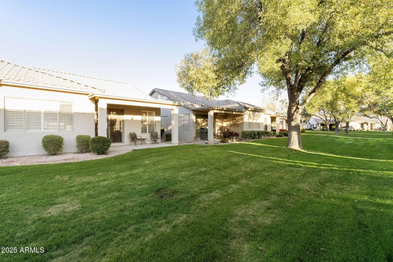 Greenbelt behind home