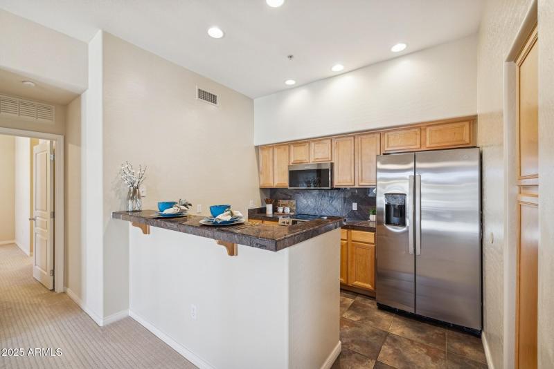 Kitchen View from Living Area