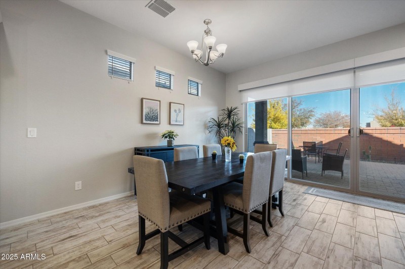 Dining in great room