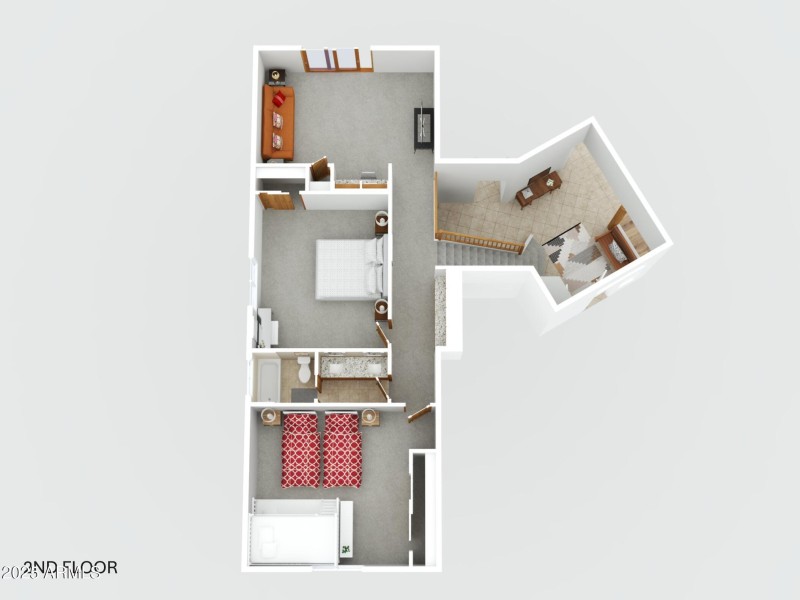 2nd Floor 3D Rendering