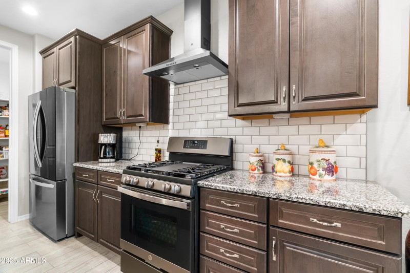 SS Appliances + Ample Cabinetry