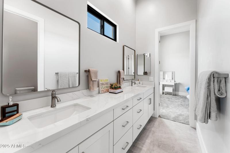 Jack and Jill Secondary Bathroom