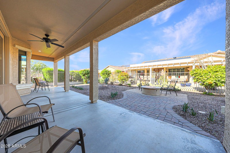 Large Covered Back Patio