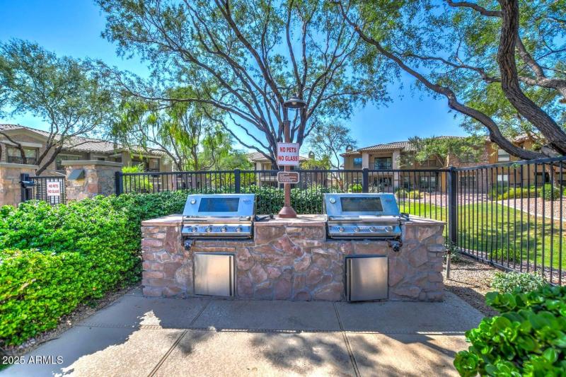 Gas grills at each pool area