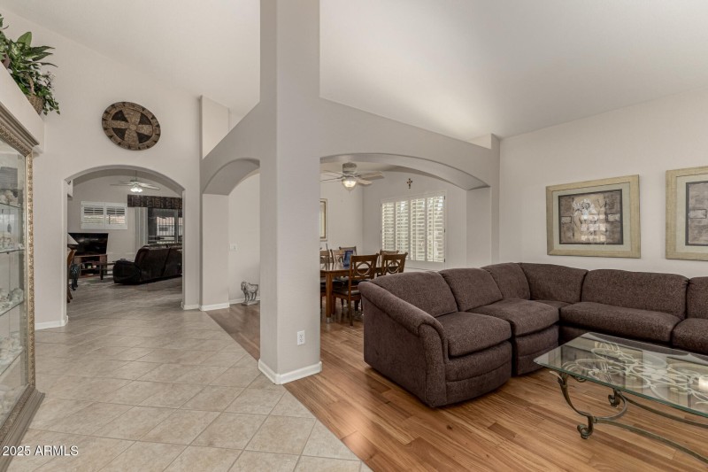 Living/Dining Front entry view