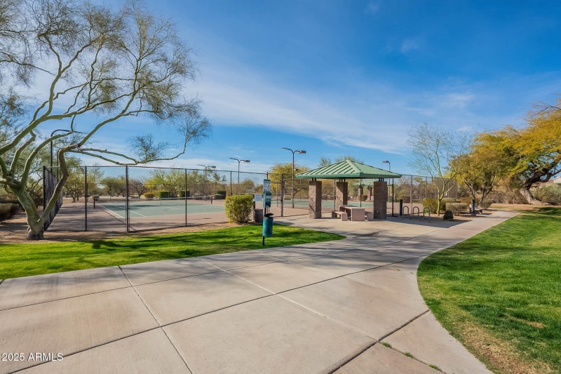 Lighted Tennis Court