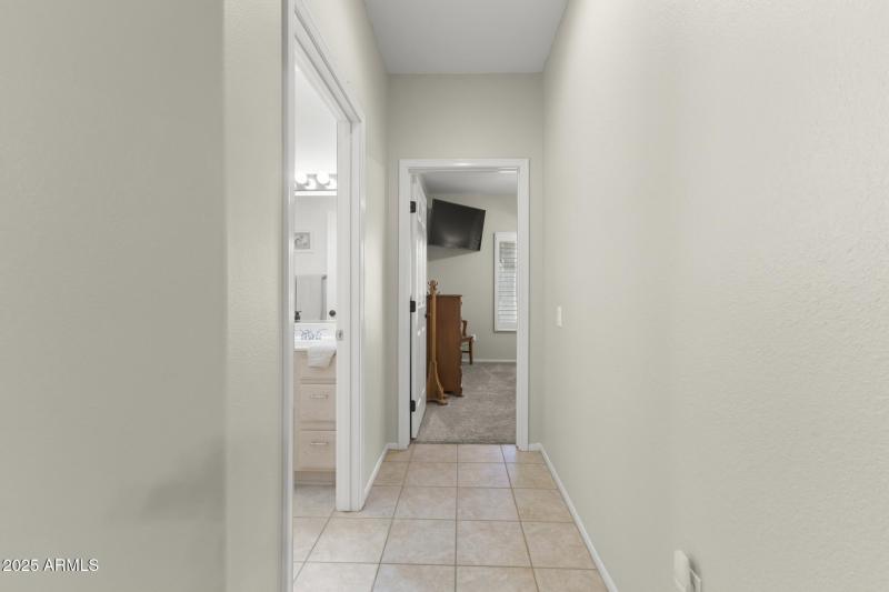 Hallway to Second Bath & Bedroom