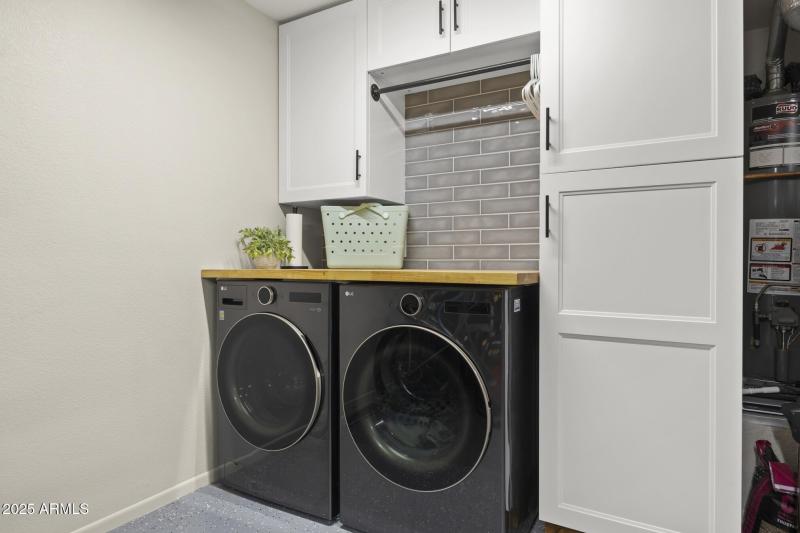 Efficient and Functional Laundry Area.