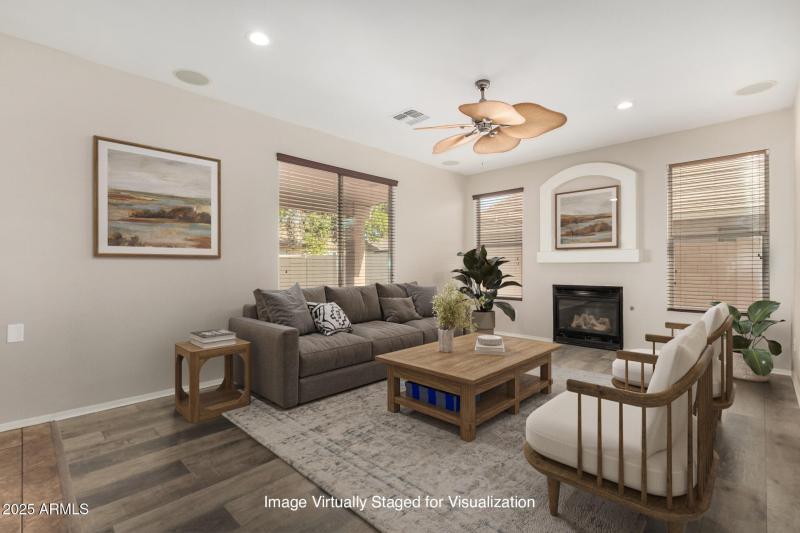 Family Rm - Vitually Staged