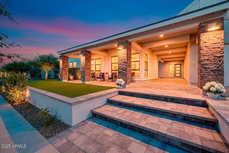 11-Front Porch Twilight