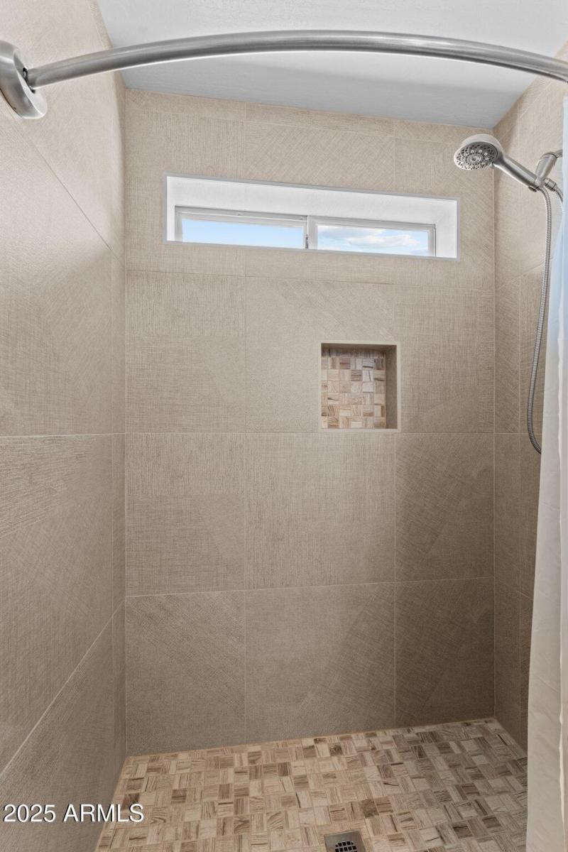 Updated, no step shower