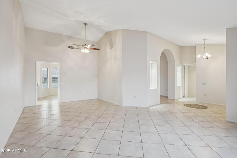 Dining and living room