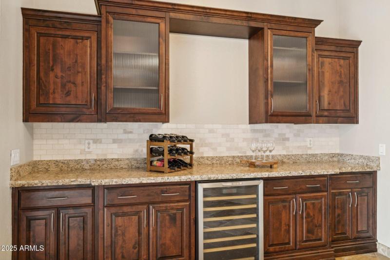 Built in Bar in Kitchen