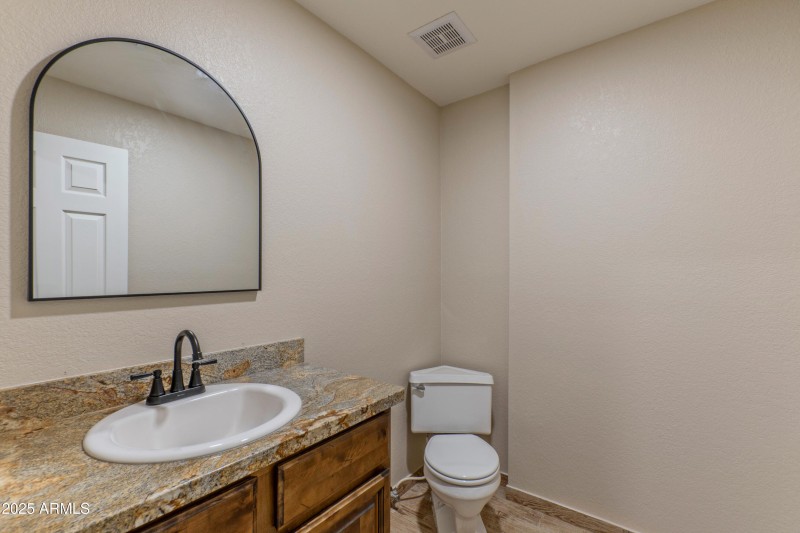 1/2 bath off gym/office/media