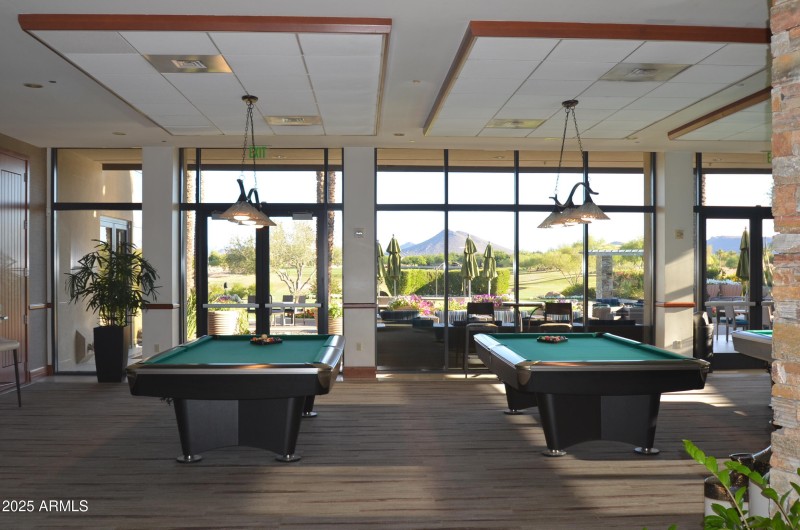 14 Pool Room w Fireplace and TV