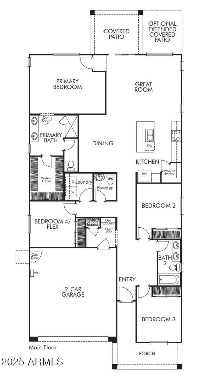 Plan 3503 Floor Plan Garage Left