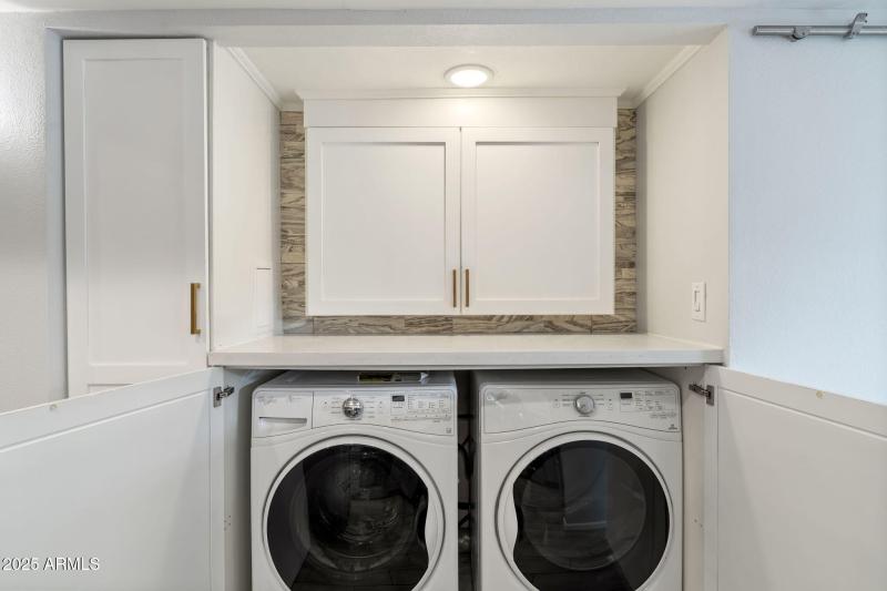 Laundry opposite Kitchen