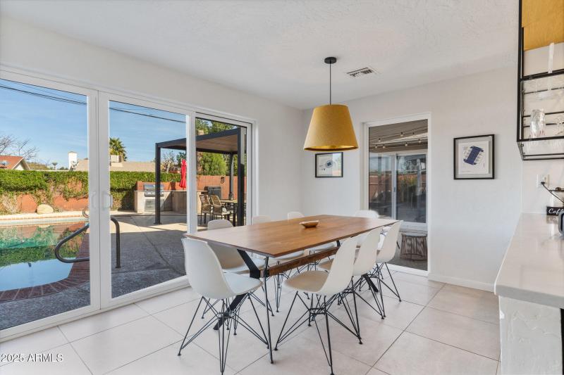 Dining Room with Indoor/Outdoor Feel