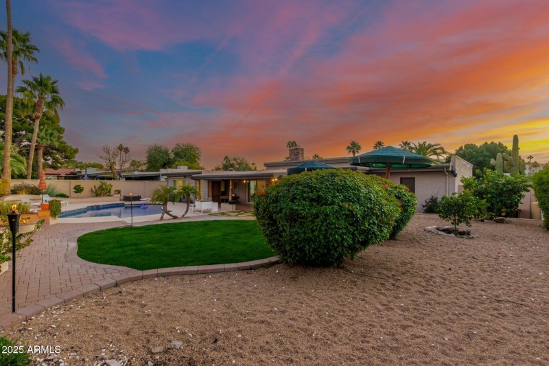 Fruit Tree& Lush Landscaping