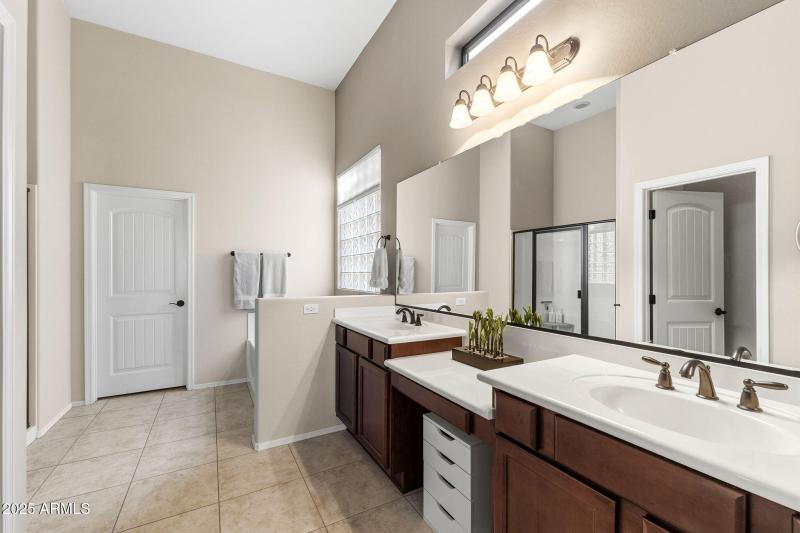 Master Bath with Dual Sinks