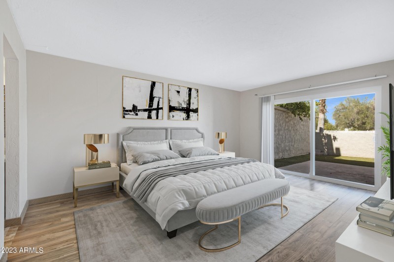 Virtually staged master