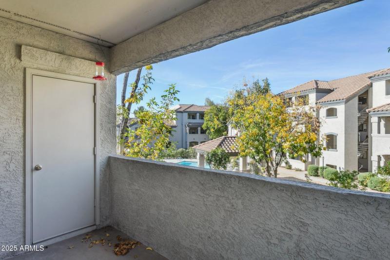 Covered Patio with Storage