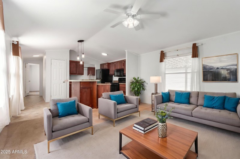 Living Room Virtually Staged