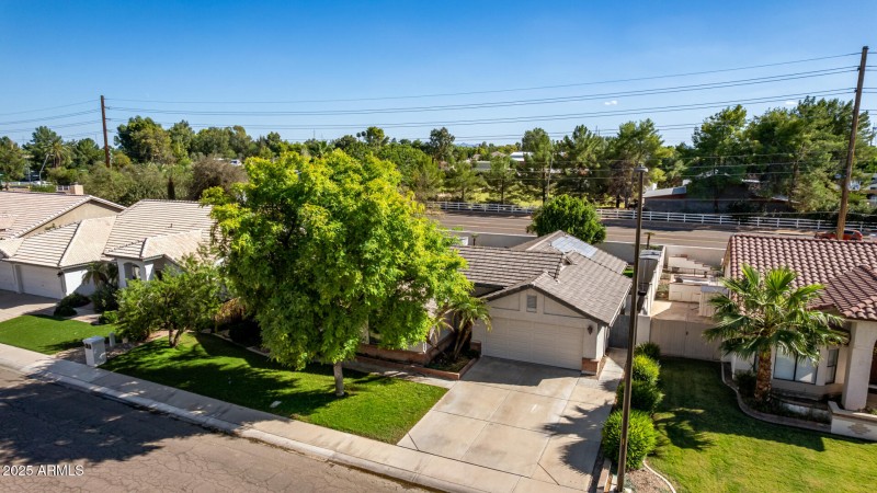 Lush front landscaping