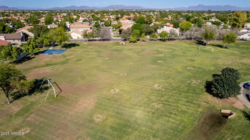 Park is one block north of home