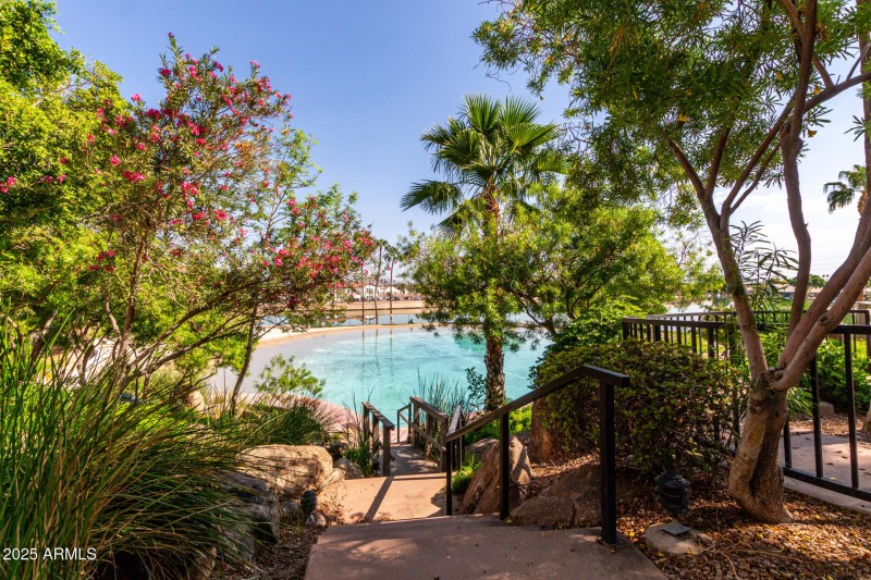 Beach pool top of mountain