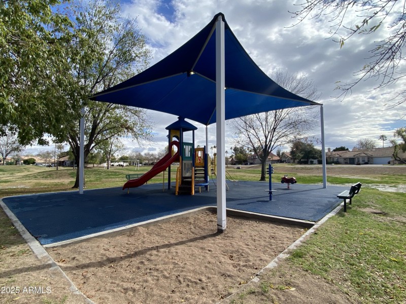Covered play area at Discovery Park