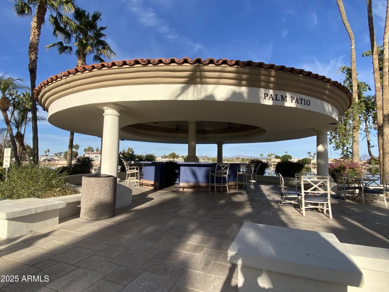 Palm Patio gathering area