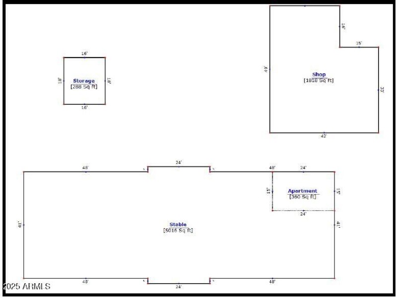 Shop, Storage and Barn Sketch