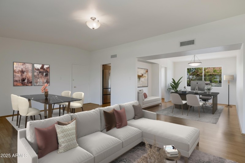 Virtually Staged Open Layout