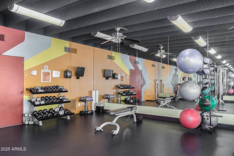 Private gym included