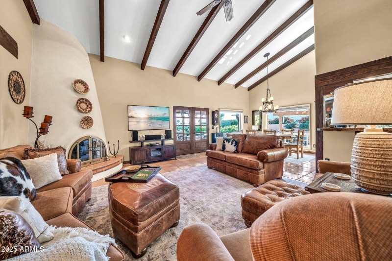 Great Room Kiva Fireplace