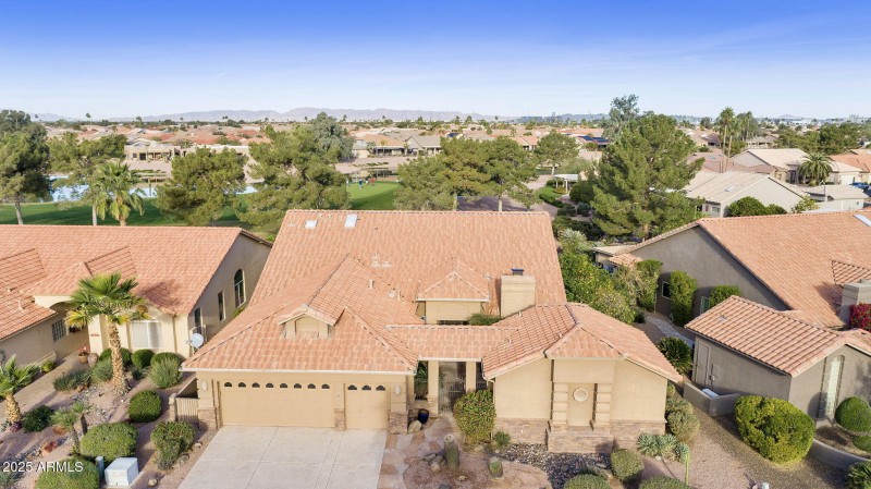 Aerial view - Home on Golf Course