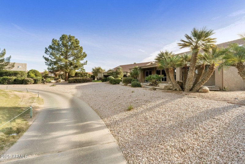 Cart path along back of home